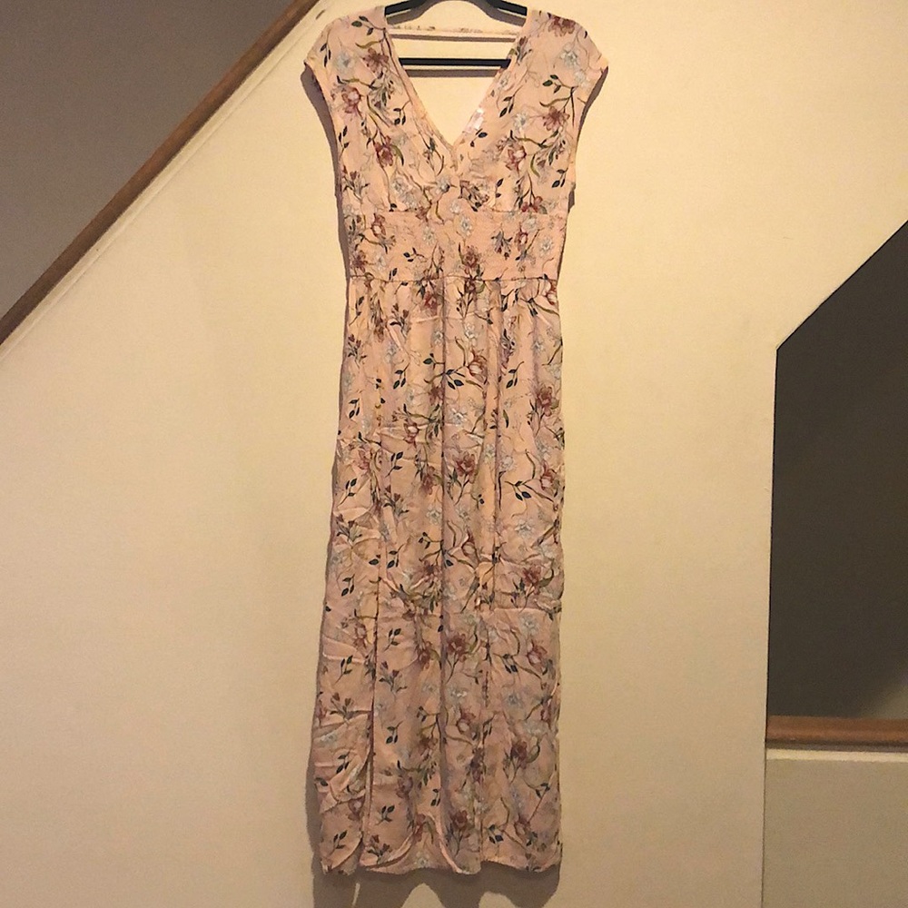 Xhilaration Floral Maxi Dress with Slits